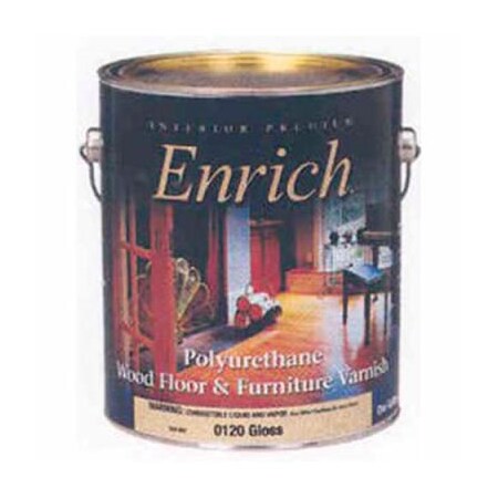 General Paint Enrich Varnish & Floor Finish, Interior Polyurethane, Gloss Finish, Gallon - 537966 537966